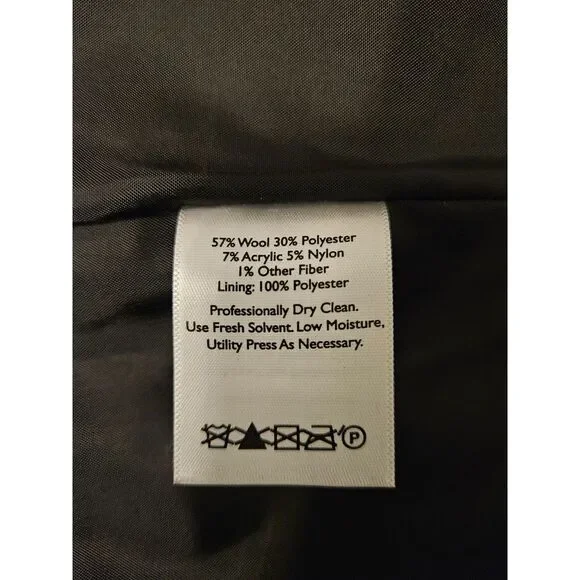 Eddie Bauer Wool Gray Plaid Mini Skirt Size 8 Winter Dark Academia Fall Pencil - Picture 6 of 7